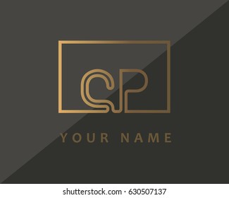 Initial Letter Cp Logo Gold Luxury Stock Vector (Royalty Free ...