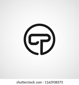 Initial Letter CP Logo Template Design