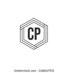 Initial Letter CP Logo Template Design