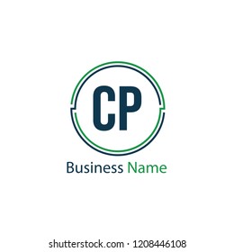 Initial Letter CP Logo Template Design