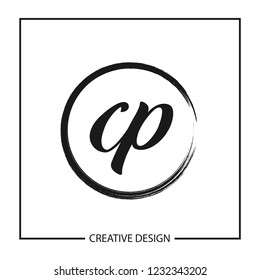 Initial Letter CP Logo Template Design