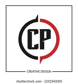 Initial Letter CP Logo Template Design