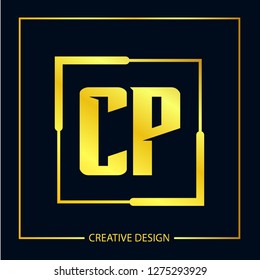 Initial Letter CP Logo Template Design