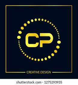 Initial Letter CP Logo Template Design