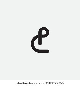 Initial letter CP monogram logo template.