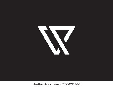 Initial Letter CP or VP Linked Circle Lowercase Logo