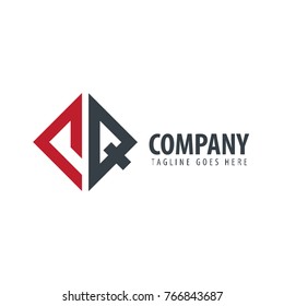 Initial Letter CQ Design Logo