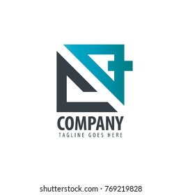 Initial Letter CQ Design Logo