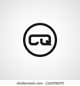 Initial Letter CQ Logo Template Design