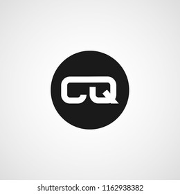 Initial Letter CQ Logo Template Design