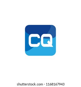 Initial Letter CQ Logo Template Design