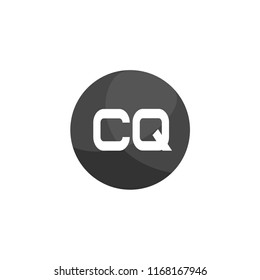 Initial Letter CQ Logo Template Design