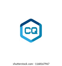 Initial Letter CQ Logo Template Design