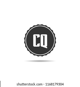Initial Letter CQ Logo Template Design