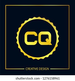 Initial Letter CQ Logo Template Vector Design