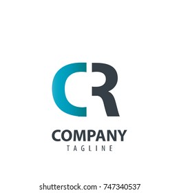 Initial Letter CR DR Design Logo
