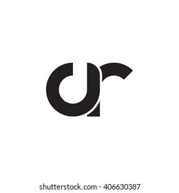 initial letter cr linked circle lowercase monogram logo black