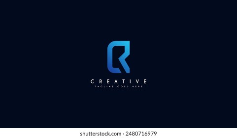 Initial Letter CR linked logo design vector illustration.