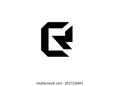 Initial Letter CR Logo Design Template 