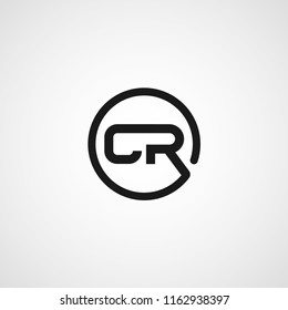 Initial Letter CR Logo Template Design