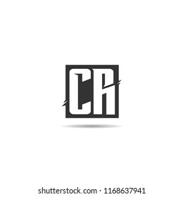 Initial Letter CR Logo Template Design