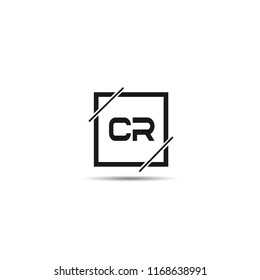 Initial Letter CR Logo Template Design