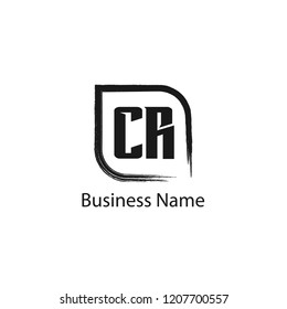 Initial Letter CR Logo Template Design
