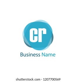 Initial Letter CR Logo Template Design