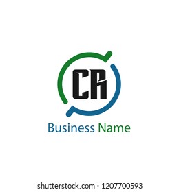 Initial Letter CR Logo Template Design