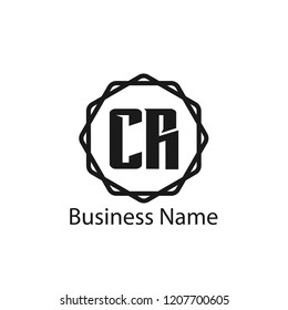 Initial Letter CR Logo Template Design
