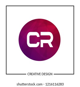 Initial Letter CR Logo Template Design