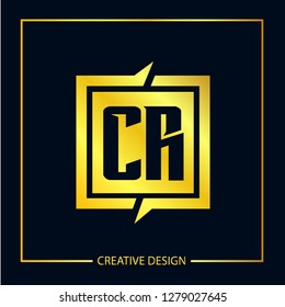 Initial Letter CR Logo Template Vector Design