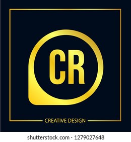 Initial Letter CR Logo Template Vector Design