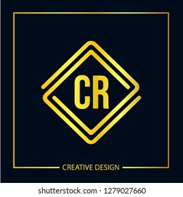Initial Letter CR Logo Template Vector Design