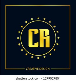 Initial Letter CR Logo Template Vector Design
