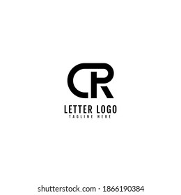 Initial Letter CR logotype Firmenname Monogramm Design für Unternehmen und Business-Logo.