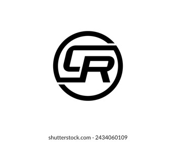 initial letter CR logotype vector for business and company identity