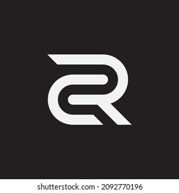 Initial letter CR monogram logo concept. Simple logo for sport club, branding design.