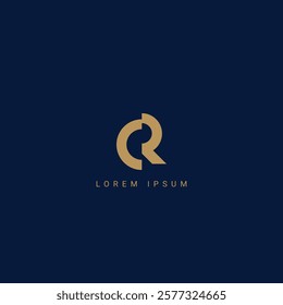 Initial letter CR, RC modern monogram and elegant logo design, premium logo on luxury background