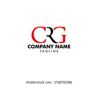 Diseño de plantilla de logotipo CRG de carta inicial
