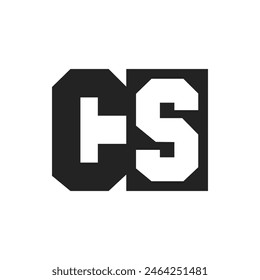 Initial Letter CS Logo Design Template. CS Logo