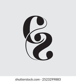 Initial letter CS logo design