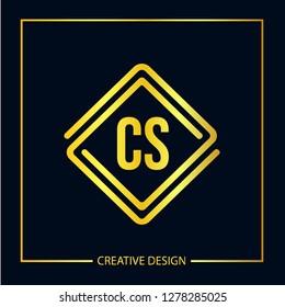 Initial Letter CS Logo Template Vector Design