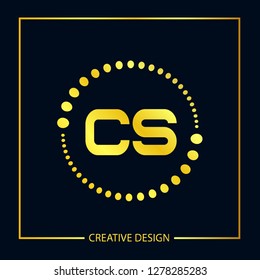 Initial Letter CS Logo Template Vector Design