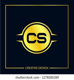 Initial Letter CS Logo Template Vector Design