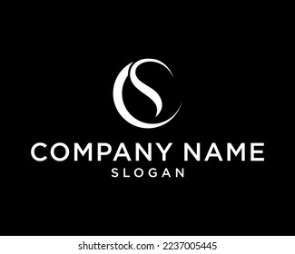 Initial Letter  CS Modern Futuristic Minimal Monogram Vector Logo Design