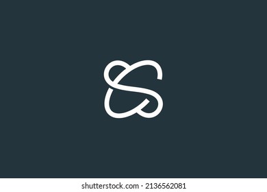 Initial Letter CS or SC Logo Design