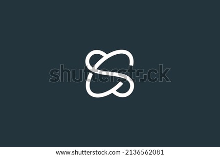 Initial Letter CS or SC Logo Design Stock fotó © 