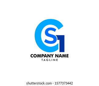 Initial Letter CSG Logo Template Design