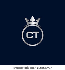 Initial Letter CT Logo Template Design